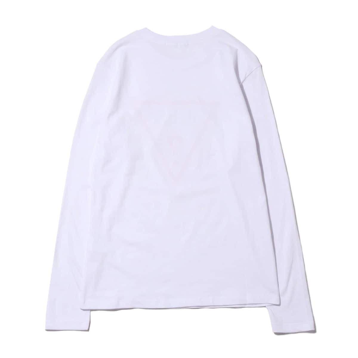 GUESS MEN'S L/SLV TEE SHIRT  ホワイトの画像