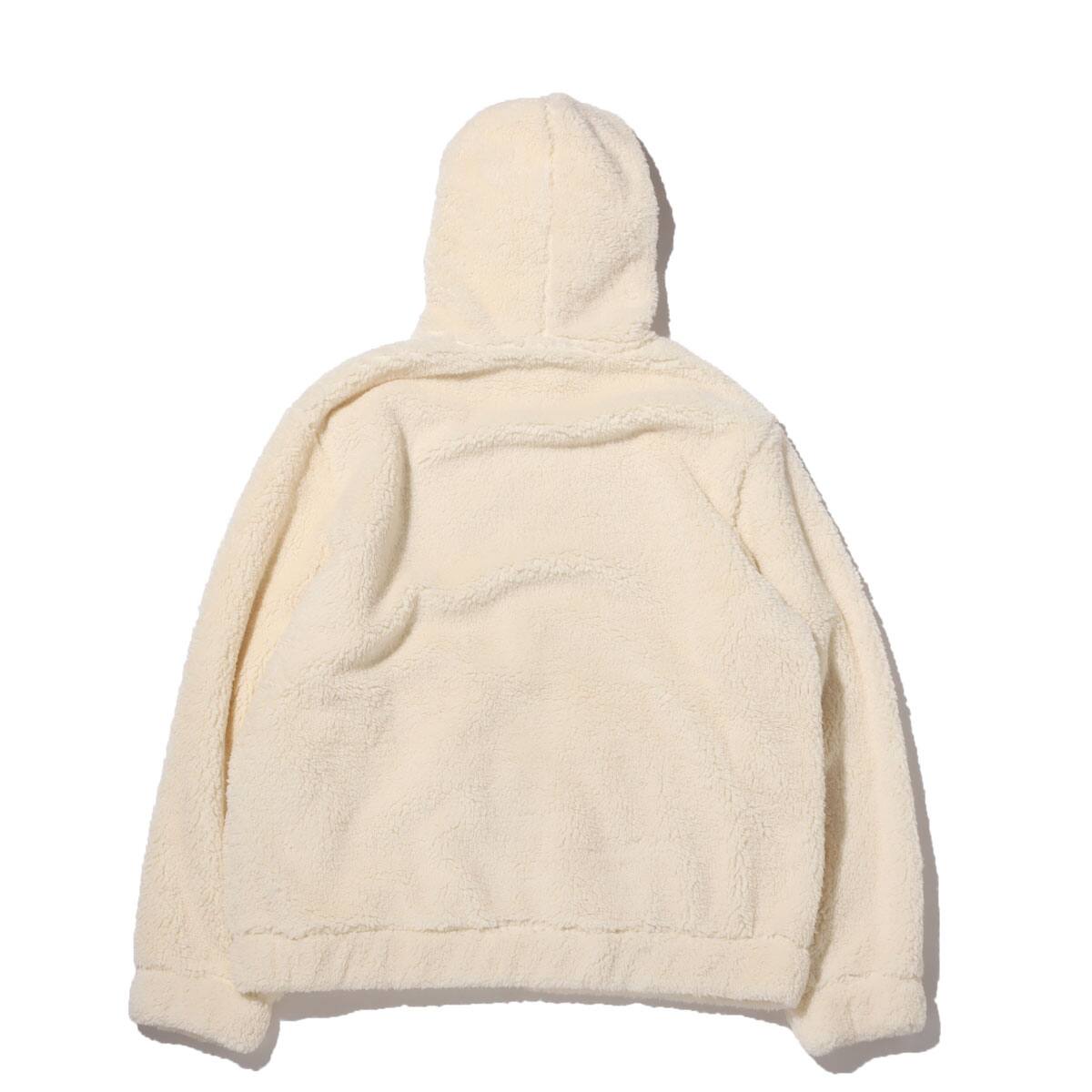 GUESS UNI HOODED ZIP-UP JACKET IVORY 20HO-Iの画像