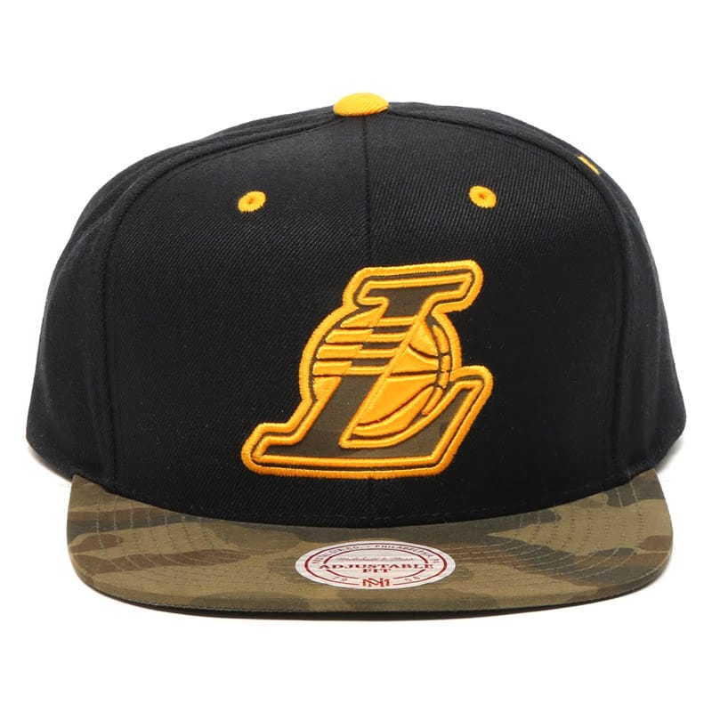 Mitchell&Ness CAMO INFILL SNAPBACK  LOS ANGELES LAKERSの画像
