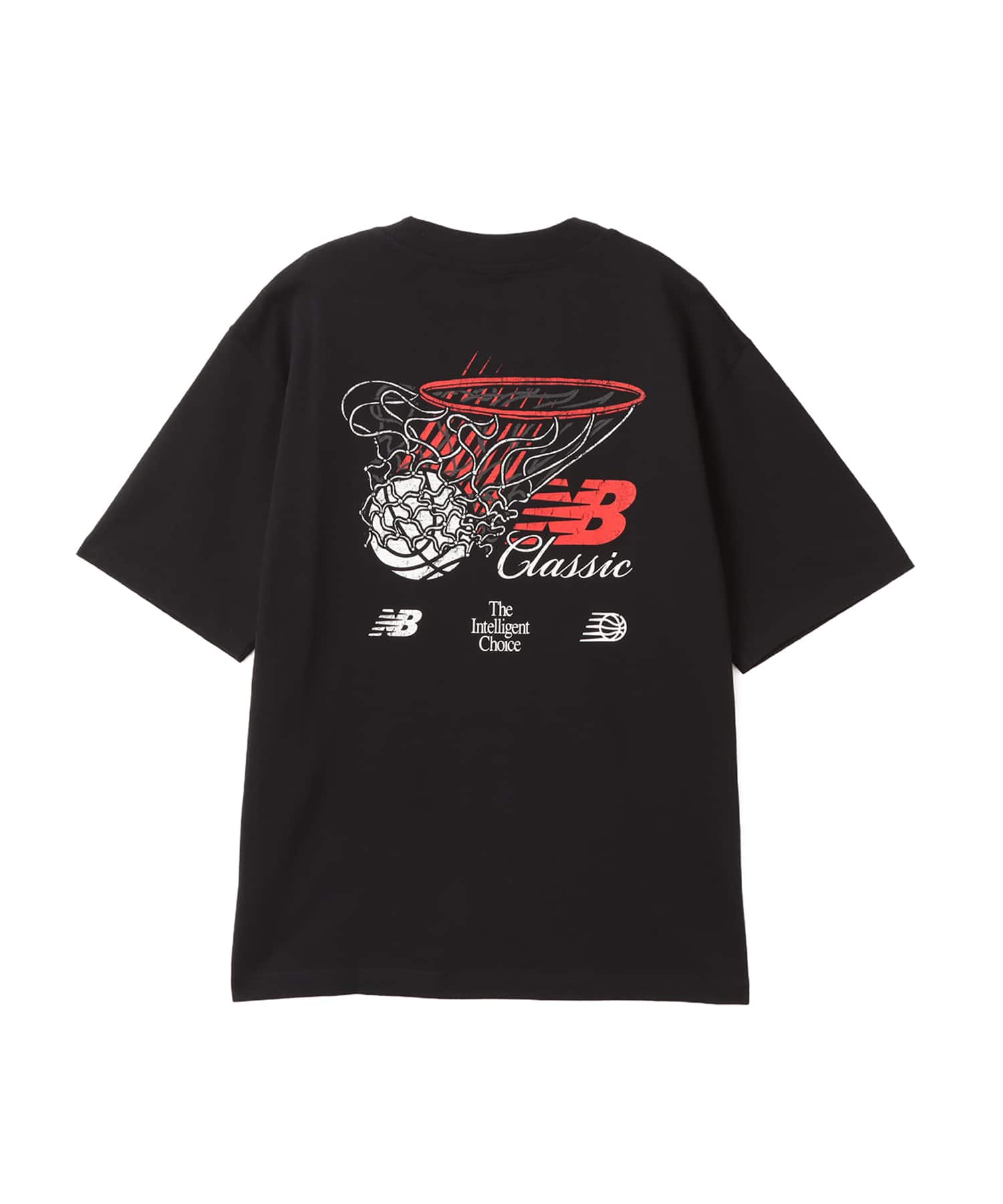 New Balance HOOPS CLASSIC GRAPHIC SHORT SLEEVE T SHIRT ブラックの画像