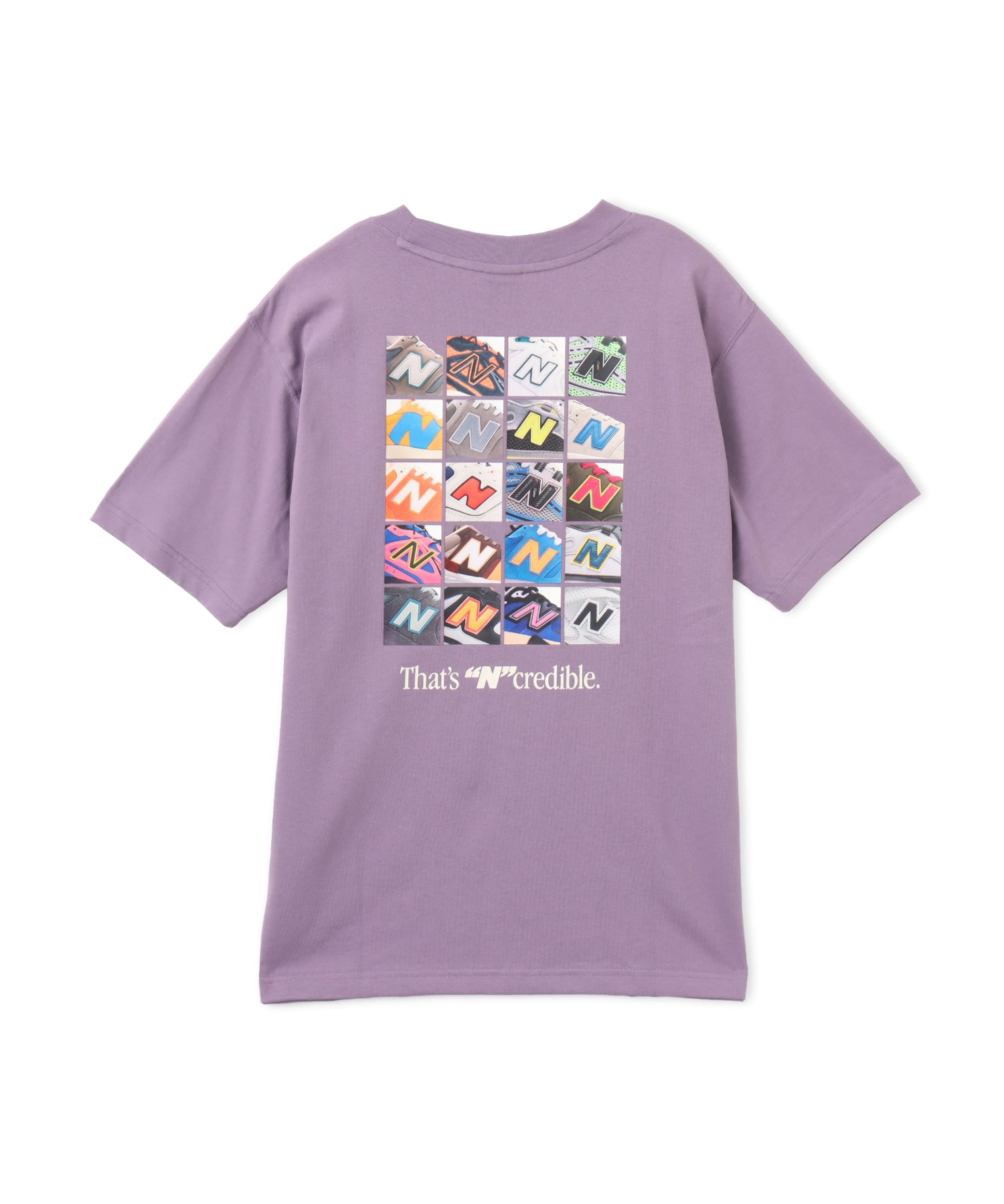 New Balance N Collage T-Shirt キャンディドバイオレットの画像