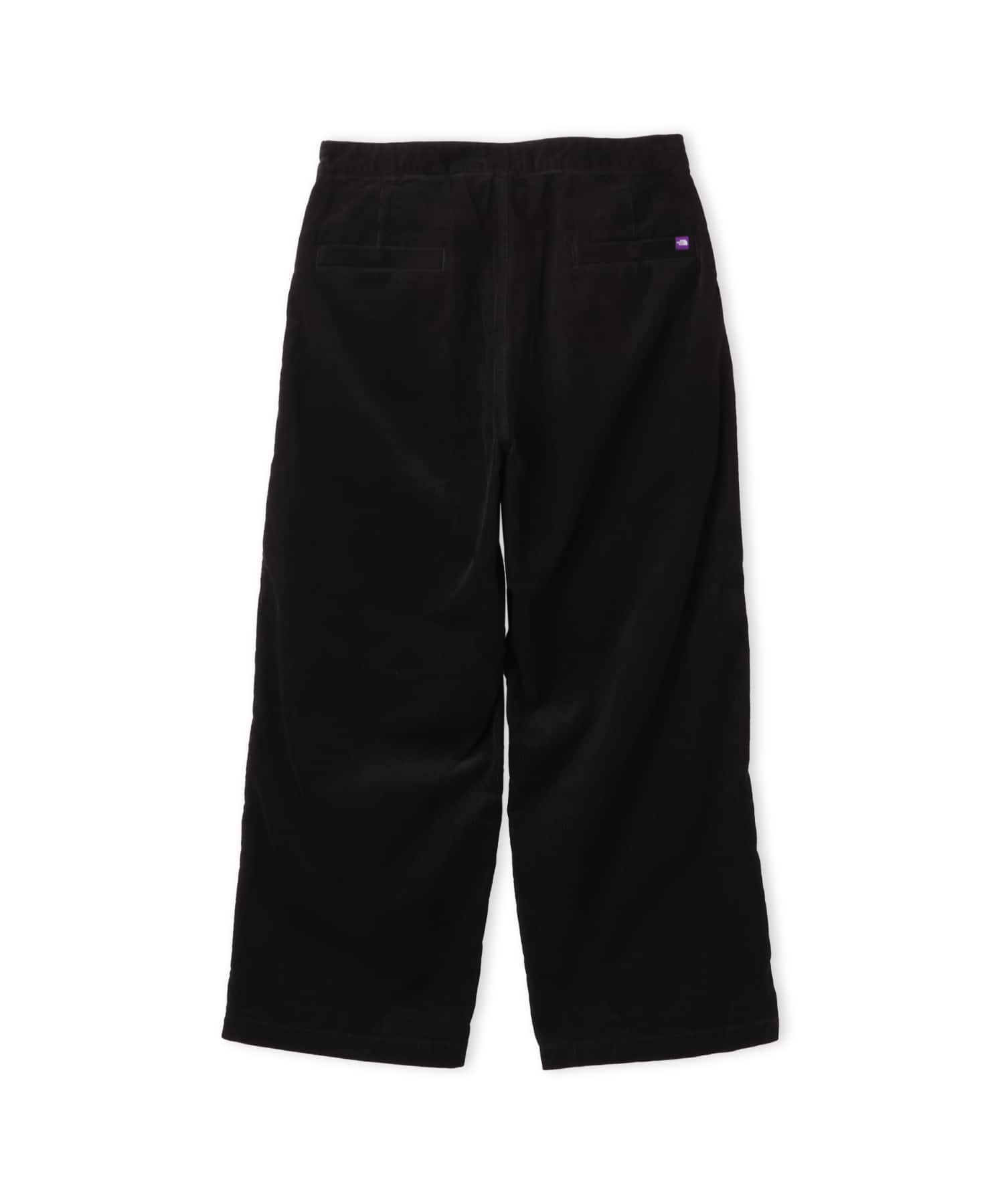 THE NORTH FACE PURPLE LABEL CORDUROY WIDE STRAIGHT FIELD PANTS BLACKの画像