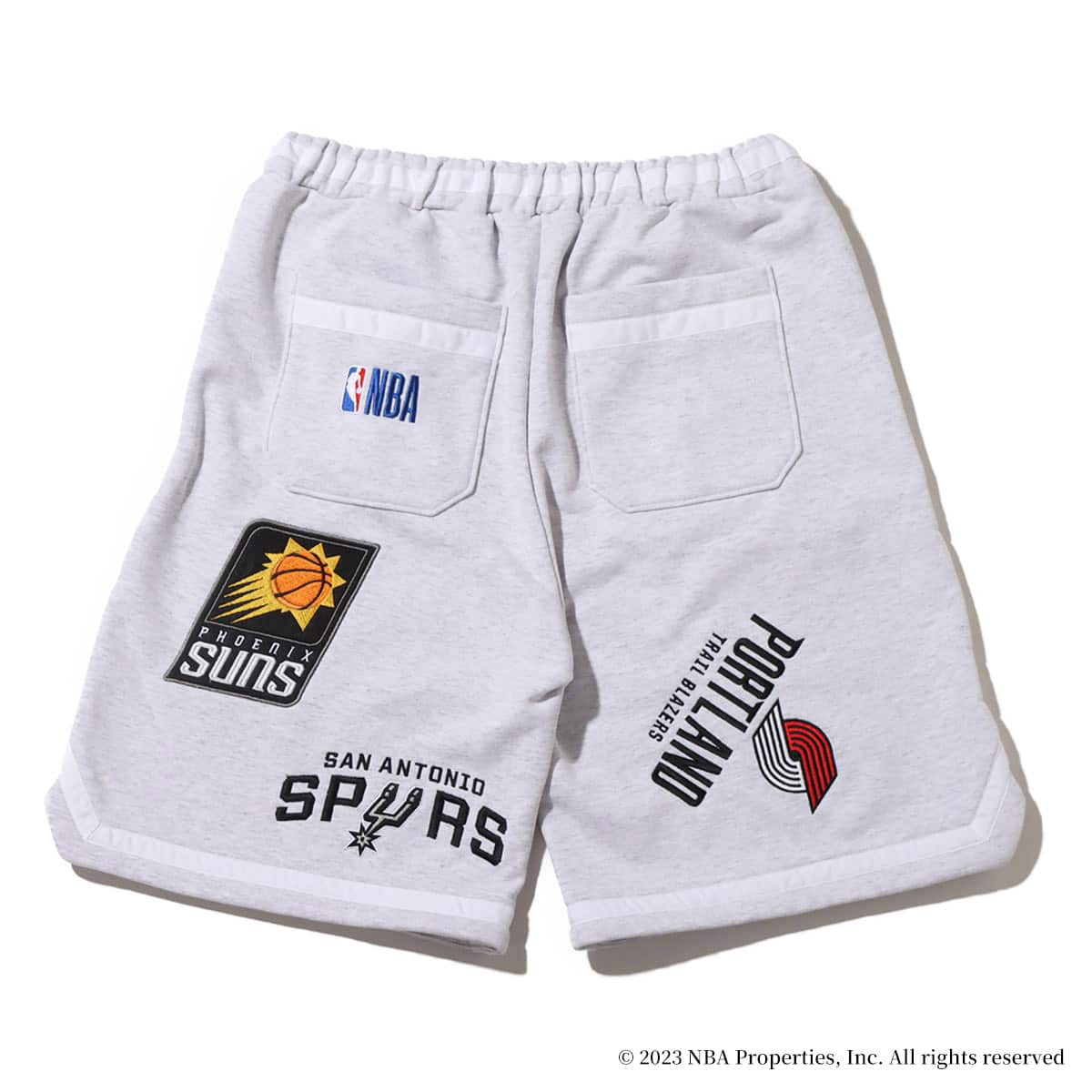 TOKYO 23 NBA Team Logo Patch Short Pants ASH GRAY 23SS-S