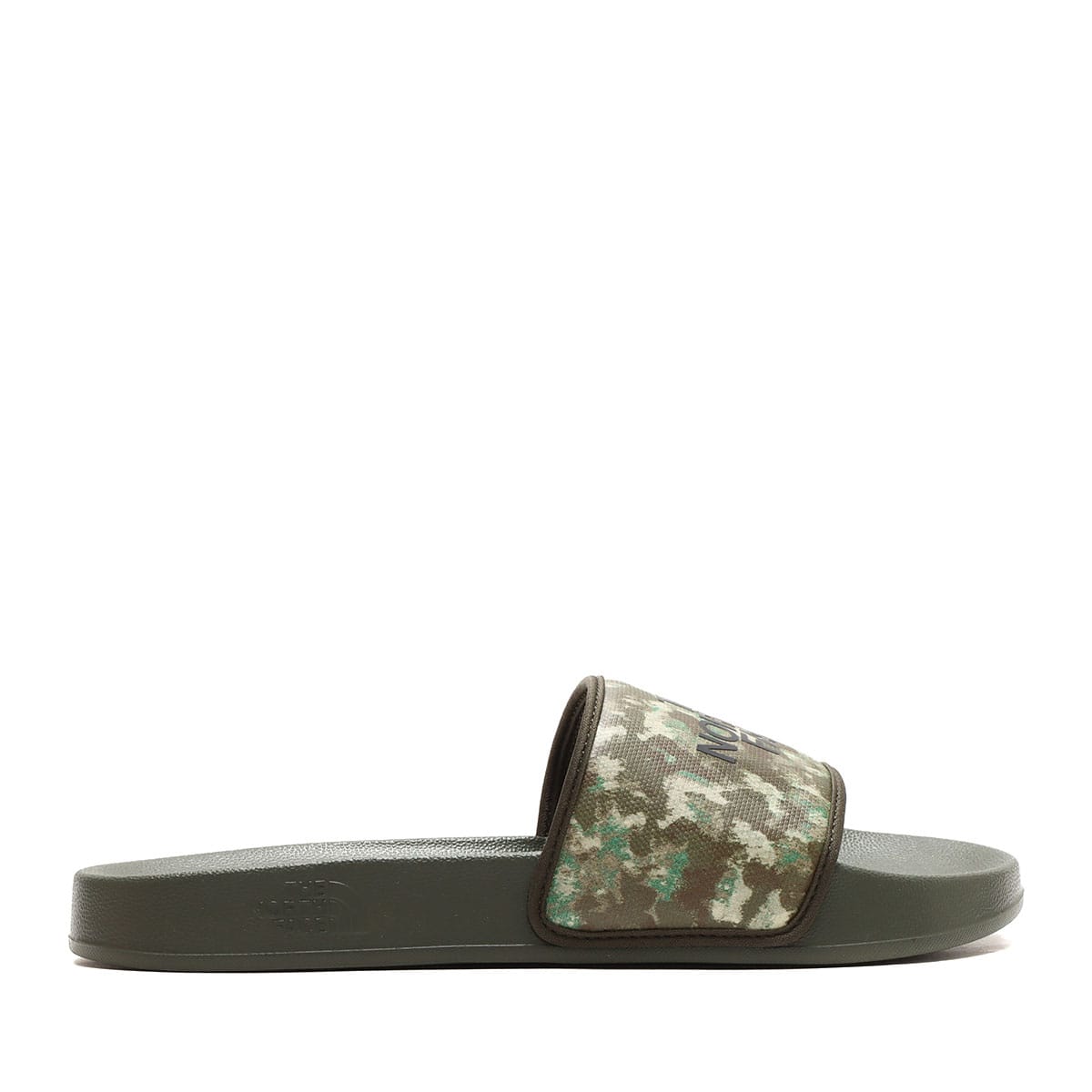 THE NORTH FACE BASE CAMP SLIDE III ミリタリーオリーブカモプリント 23SS-Iの画像