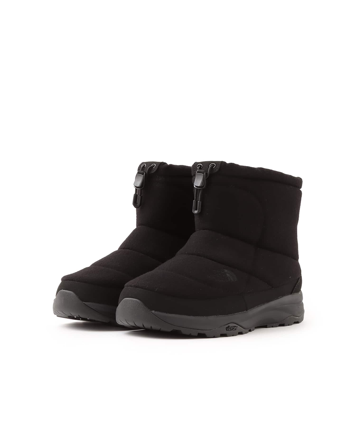 THE NORTH FACE Nuptse Bootie Short WP Wool TNFブラックxTNFブラックの画像