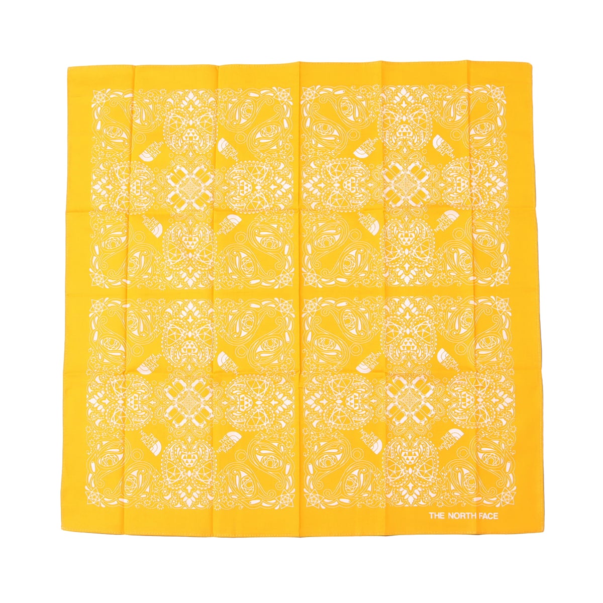 THE NORTH FACE GEOPAISLEY BANDANA サフランイエロー 22FW-Iの画像