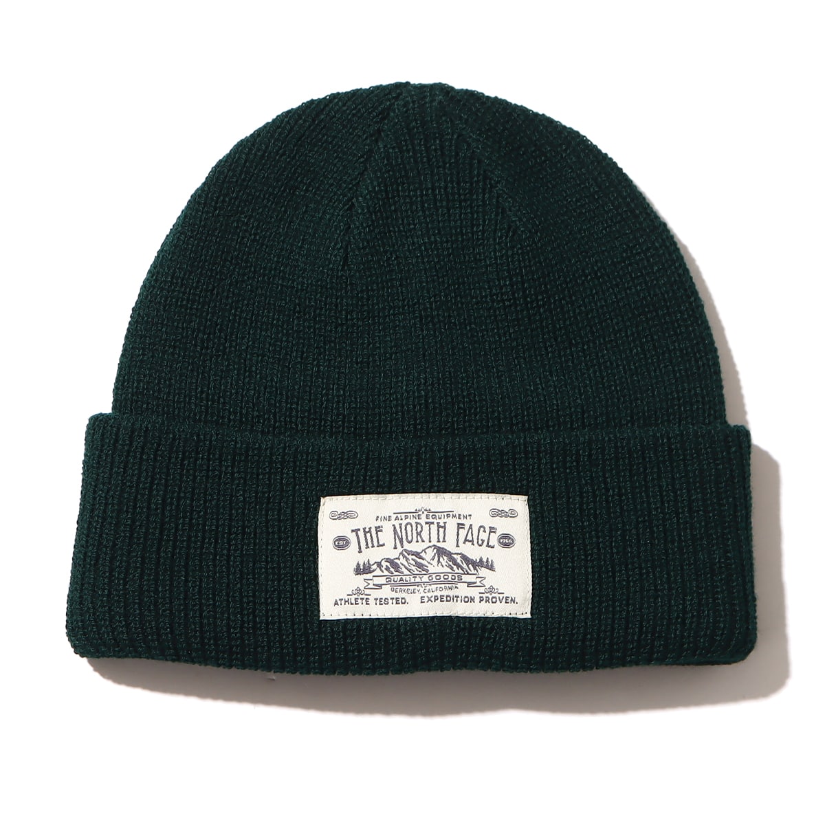 THE NORTH FACE STITCHWORK BEANIE ポンデローサグリーン 22FW-Iの画像