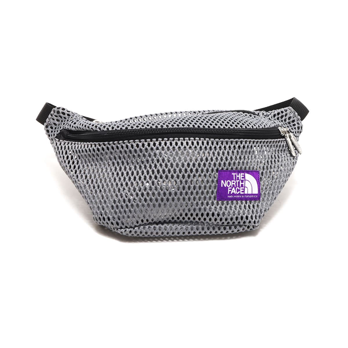 THE NORTH FACE PURPLE LABEL MESH WAIST BAG Silver Gray 22SS-I