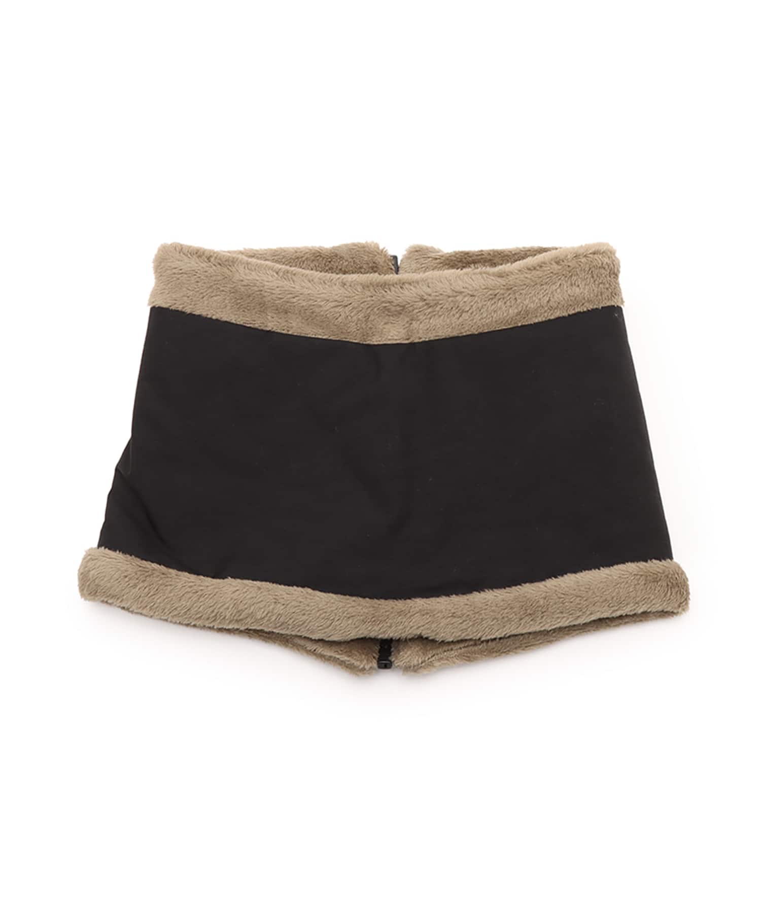 THE NORTH FACE Reversible Neck Gaiter Zip ブラックxマッシュルームの画像