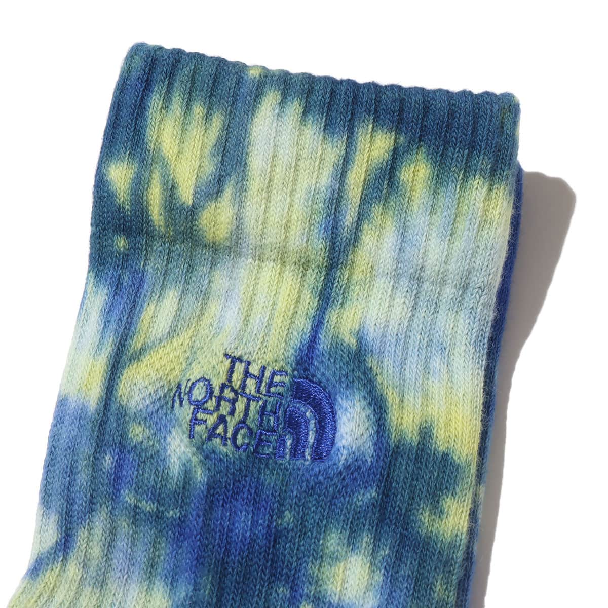 THE NORTH FACE TIE DYE CREW スーパーソニックブルー×サミットゴールド 23SS-Iの画像
