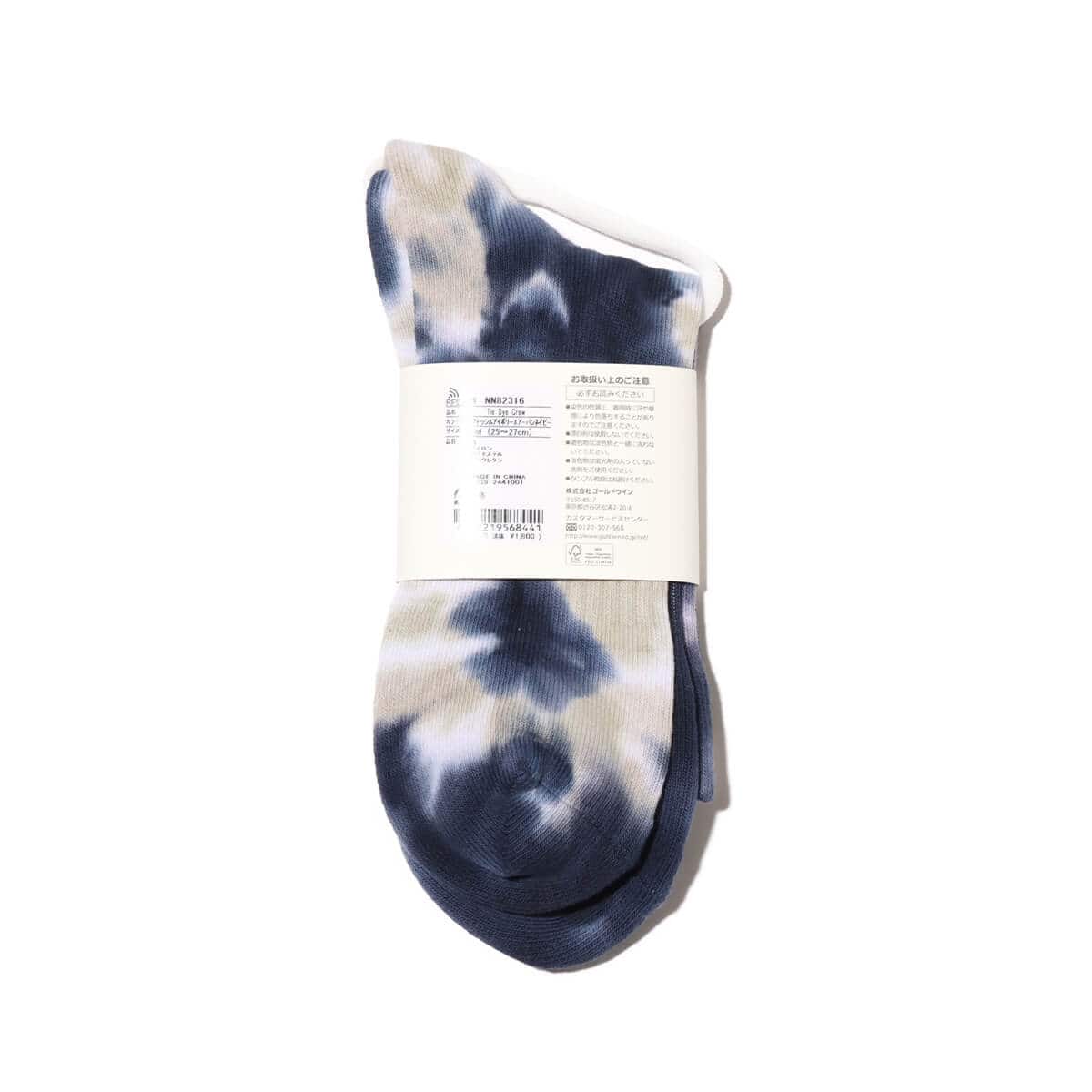 THE NORTH FACE Tie Dye Crew フォッシルアイボリー×アーバン