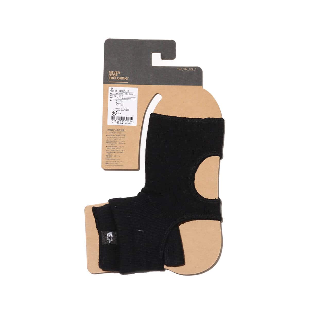THE NORTH FACE TNF Strap Sandal Socks ブラック 24SS-I(ザ THE NORTH FACE TNF Strap Sandal Socks ブラック 24SS-I(ザ