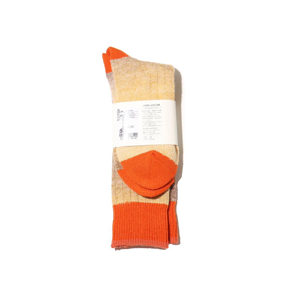 THE NORTH FACE Fade Wool Crew チコリコーヒー×TNFオレンジ の画像