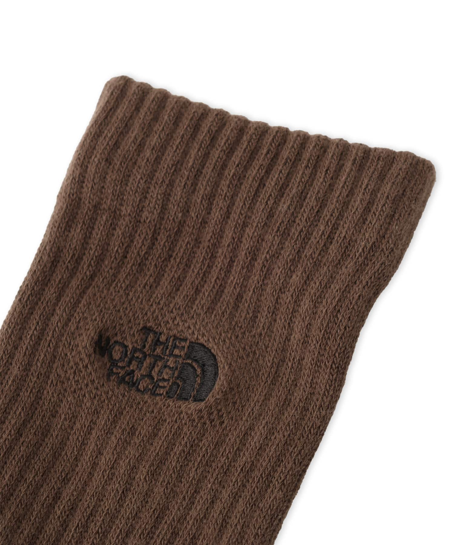 THE NORTH FACE TNF LOGO 2P CREW テディブラウンの画像