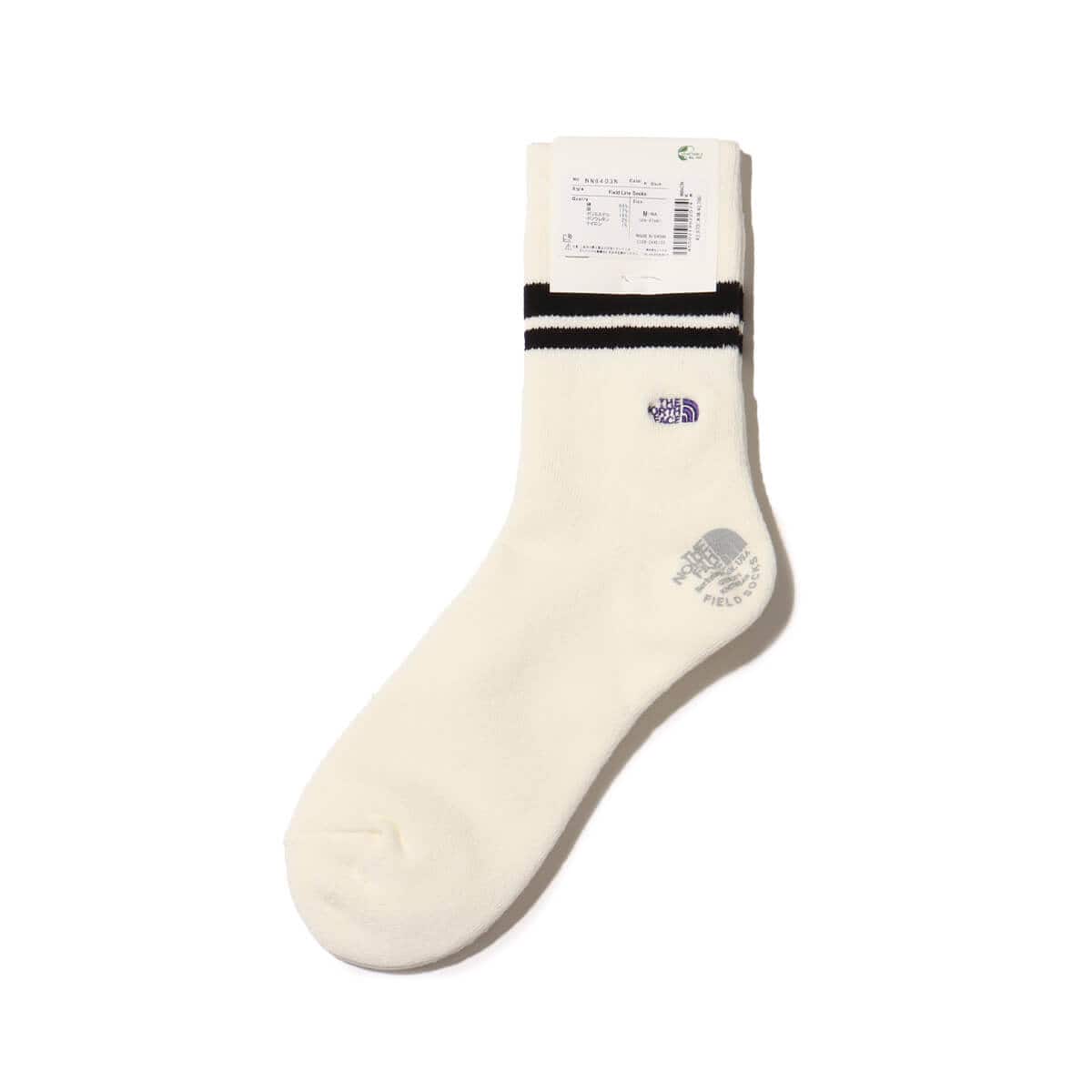 THE NORTH FACE PURPLE LABEL Field Line Socks Black 24SS-Iの画像