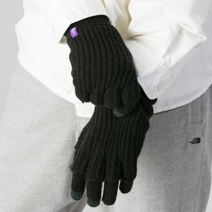north face purple gloves