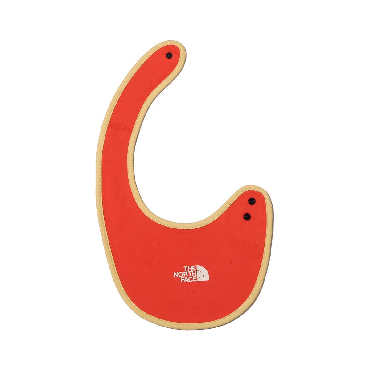 THE NORTH FACE BABY BIB レトロオレンジ 23SS-Iの画像