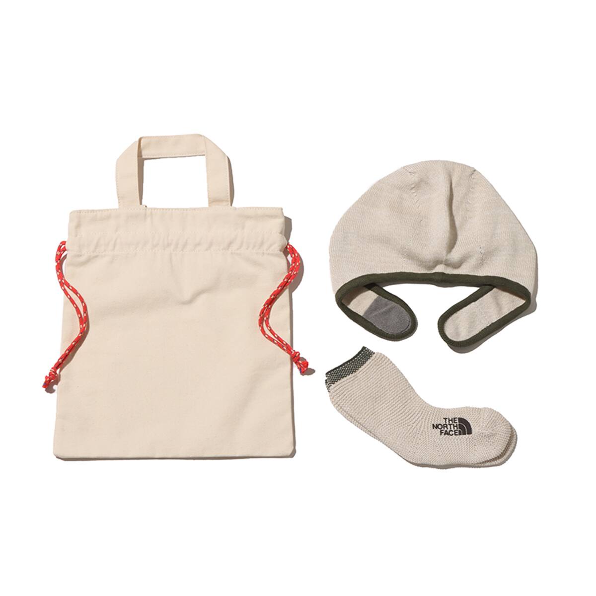 THE NORTH FACE BABY CRADLE COTTON ACC SET オートミール 23FW-Iの画像