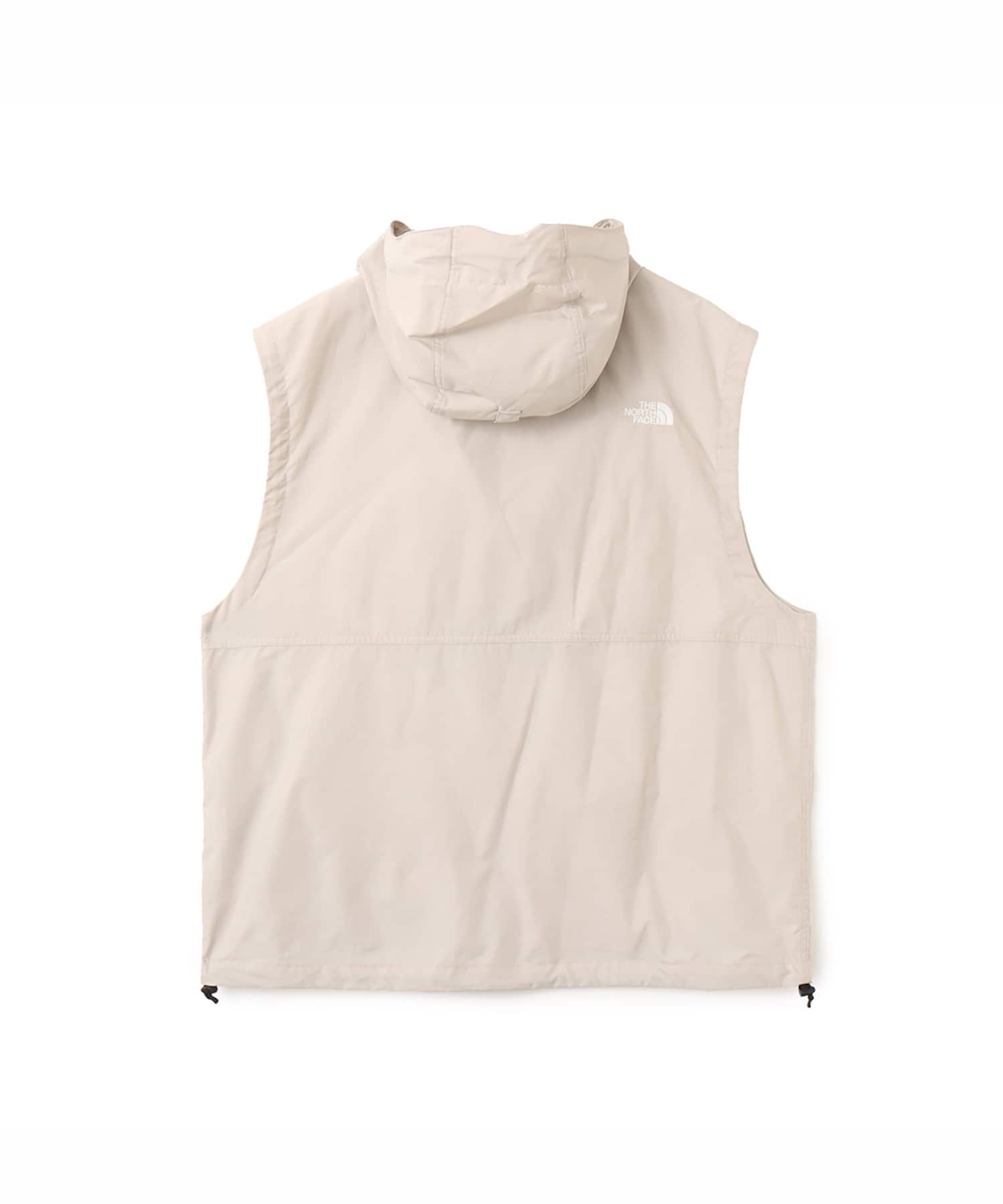 THE NORTH FACE Compact Hooded Vest フォッシルアイボリーの画像