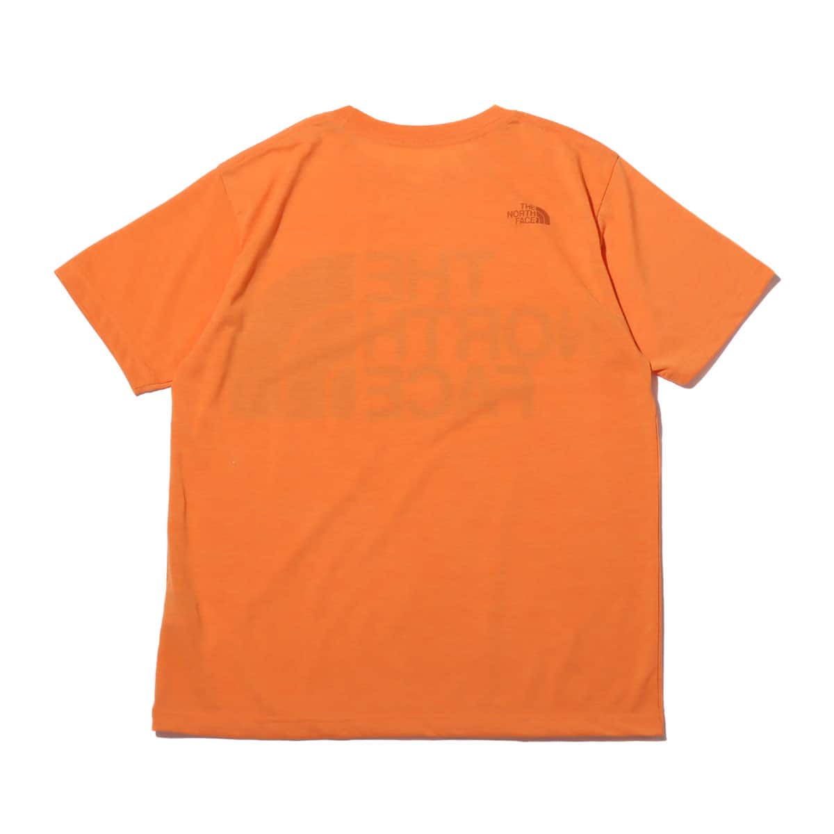 THE NORTH FACE S/S COLOR HEATHER LOGO TEE LIGHT EXVELANCE ORANGE 21SS-Iの画像