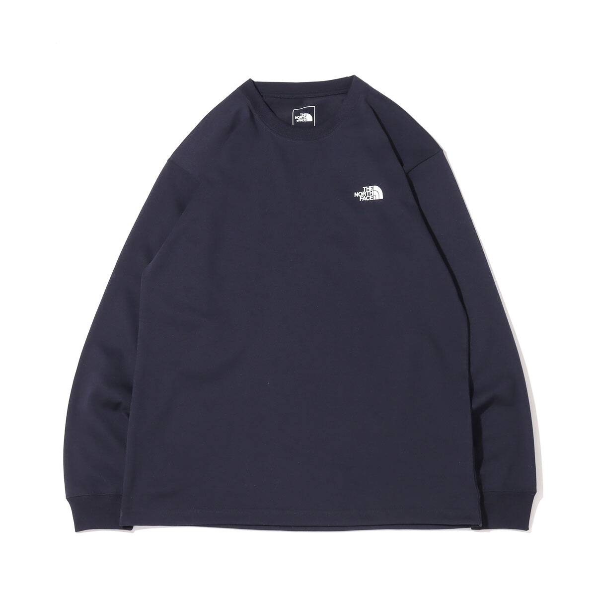 THE NORTH FACE L/S BACK SQUARE LOGO TEE アビエイターネイビー 22SS-Iの画像