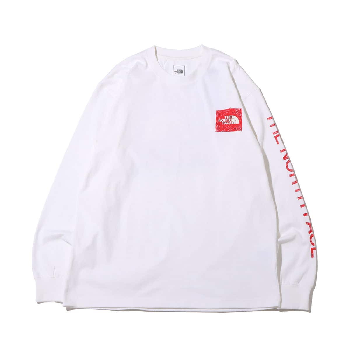 THE NORTH FACE L/S SLEEVE GRAPHIC TEE WHITE 22SS-I