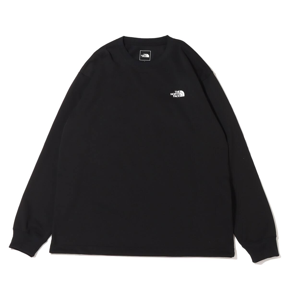 THE NORTH FACE L/S BACK SQUARE LOGO TEE BLACK 23SS-I