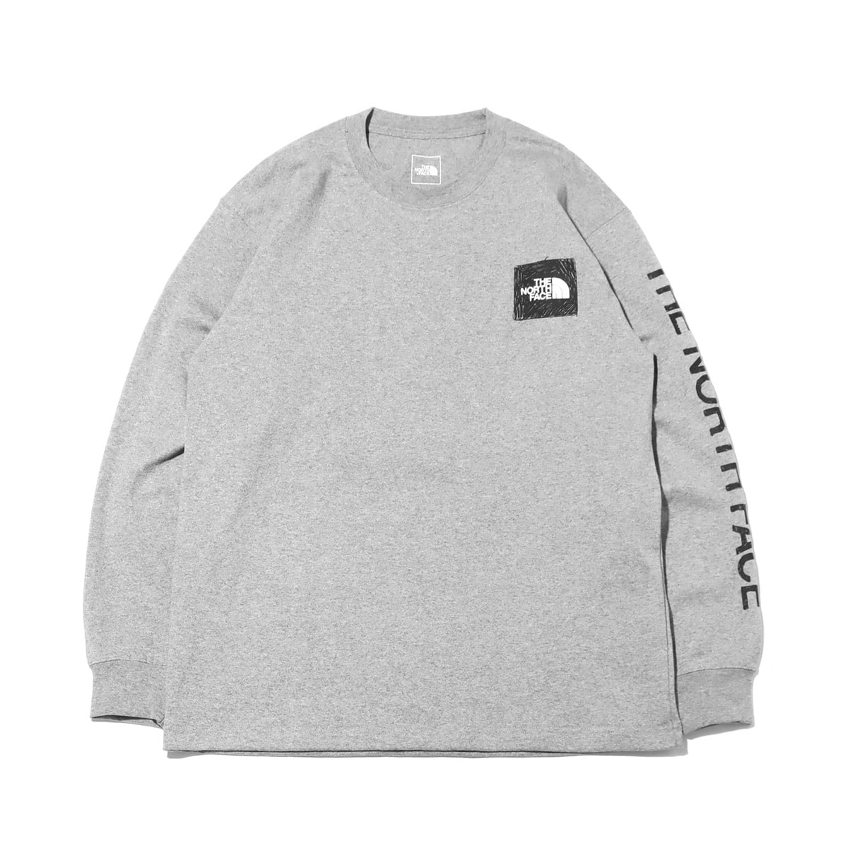 THE NORTH FACE L/S SLEEVE GRAPHIC TEE ミックスグレー 23SS-I