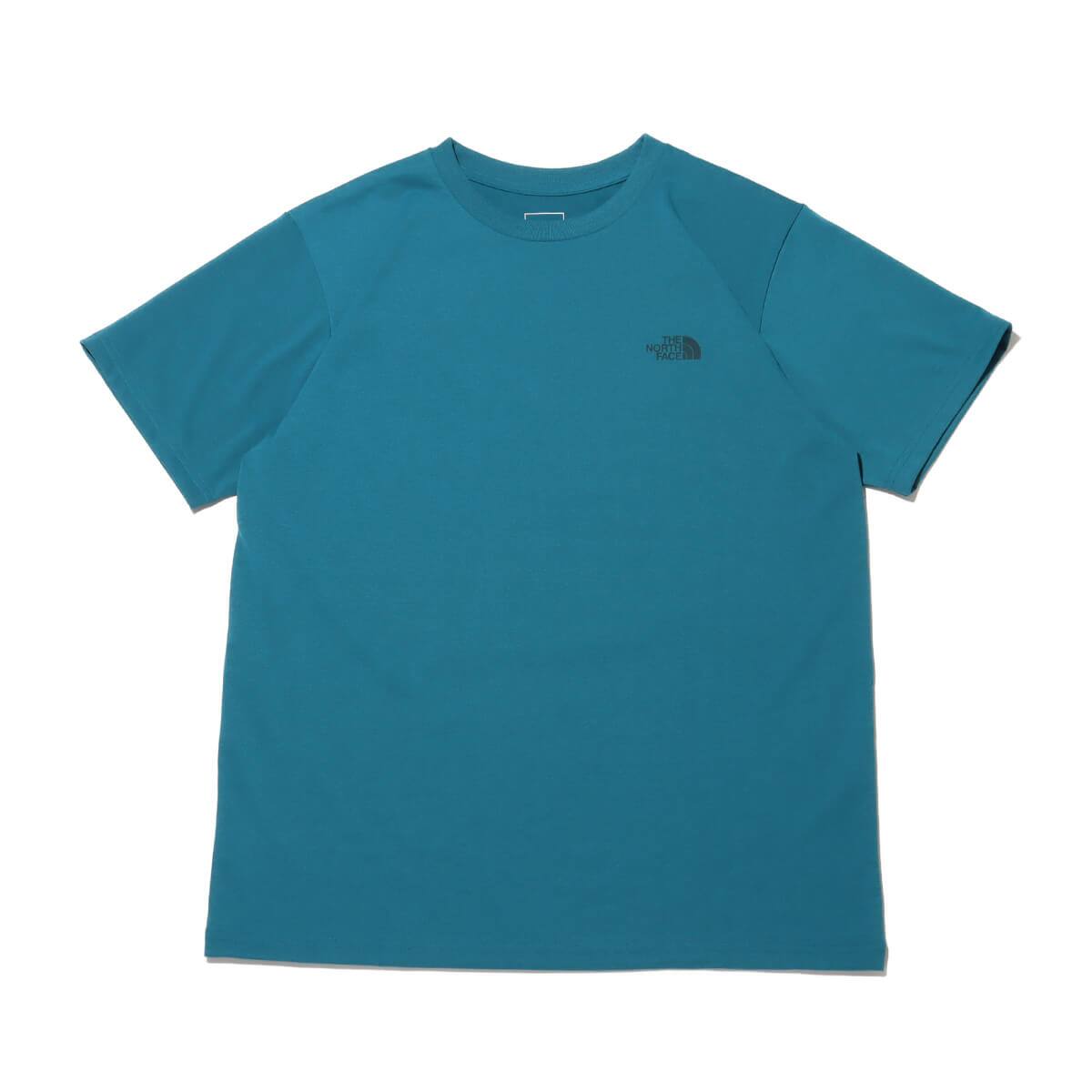 THE NORTH FACE S/S Square Mountain Logo Tee ブルーモスの画像