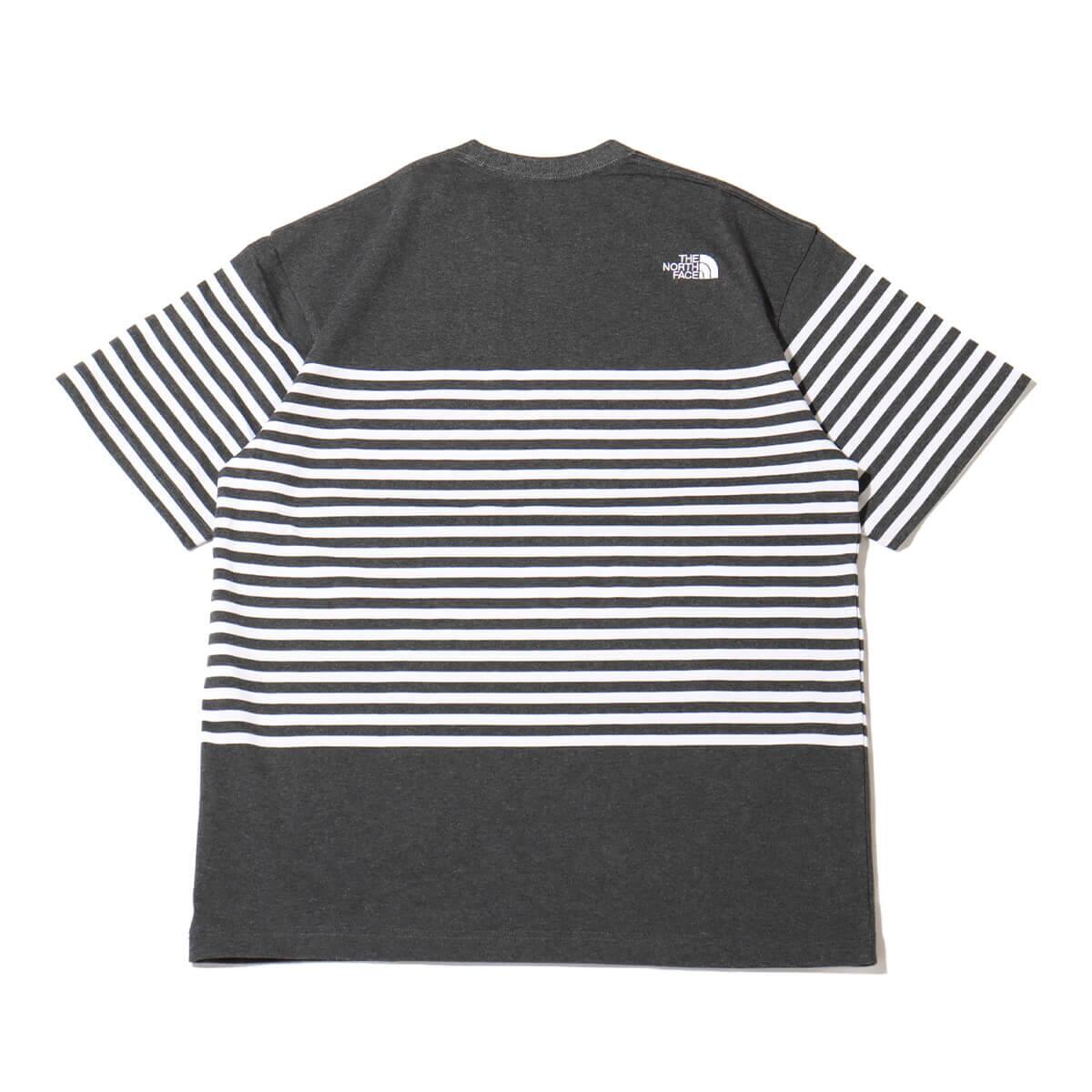 THE NORTH FACE S/S Panel Border Tee ミックスチャコールの画像