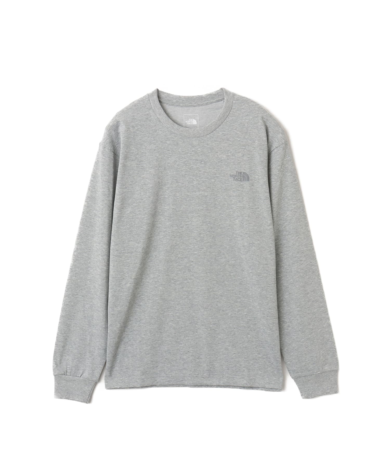 THE NORTH FACE L/S Back Square Logo Tee ミックスグレーxグレーの画像