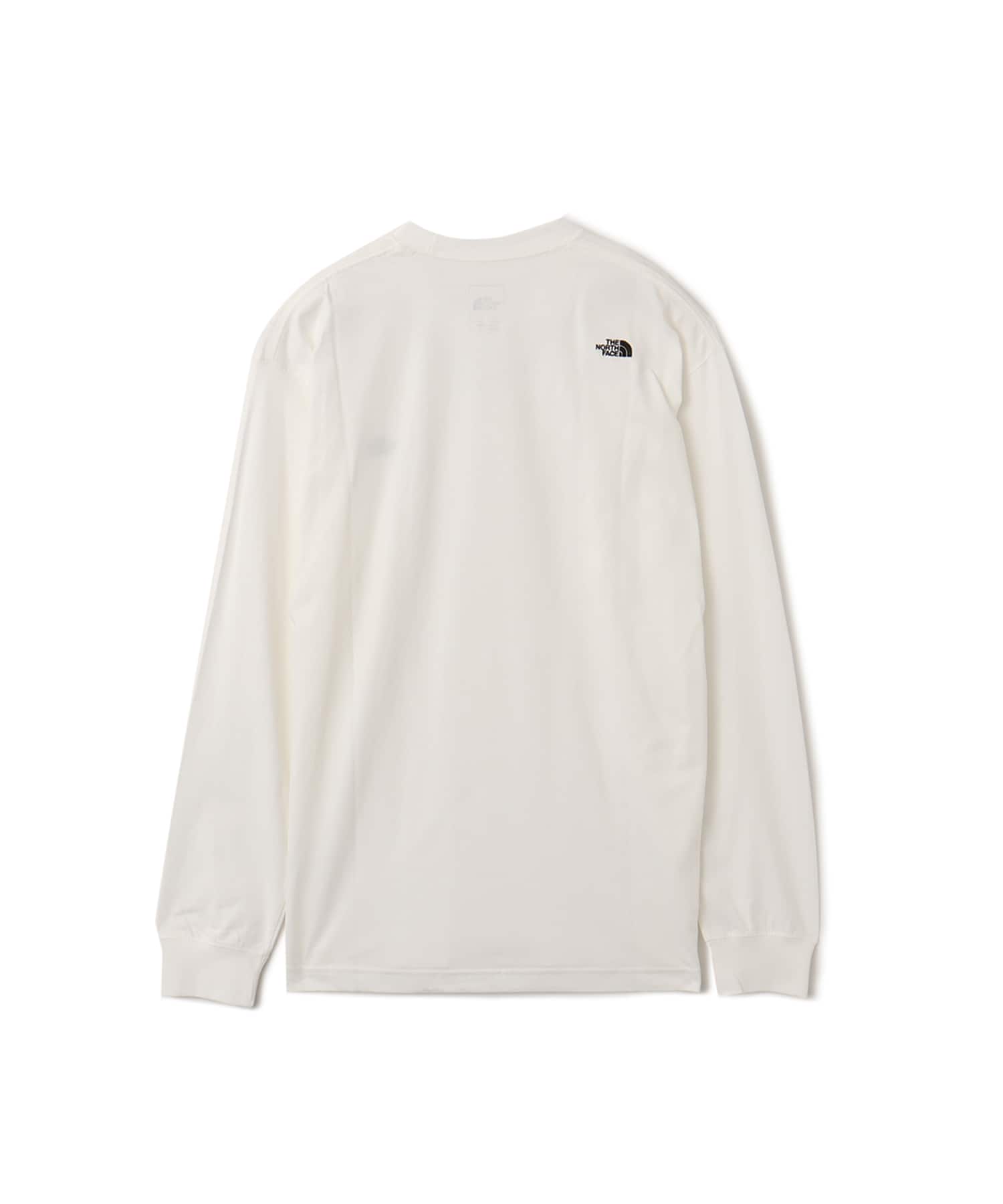 THE NORTH FACE L/S FD Nuptse Cotton Tee オフホワイトの画像