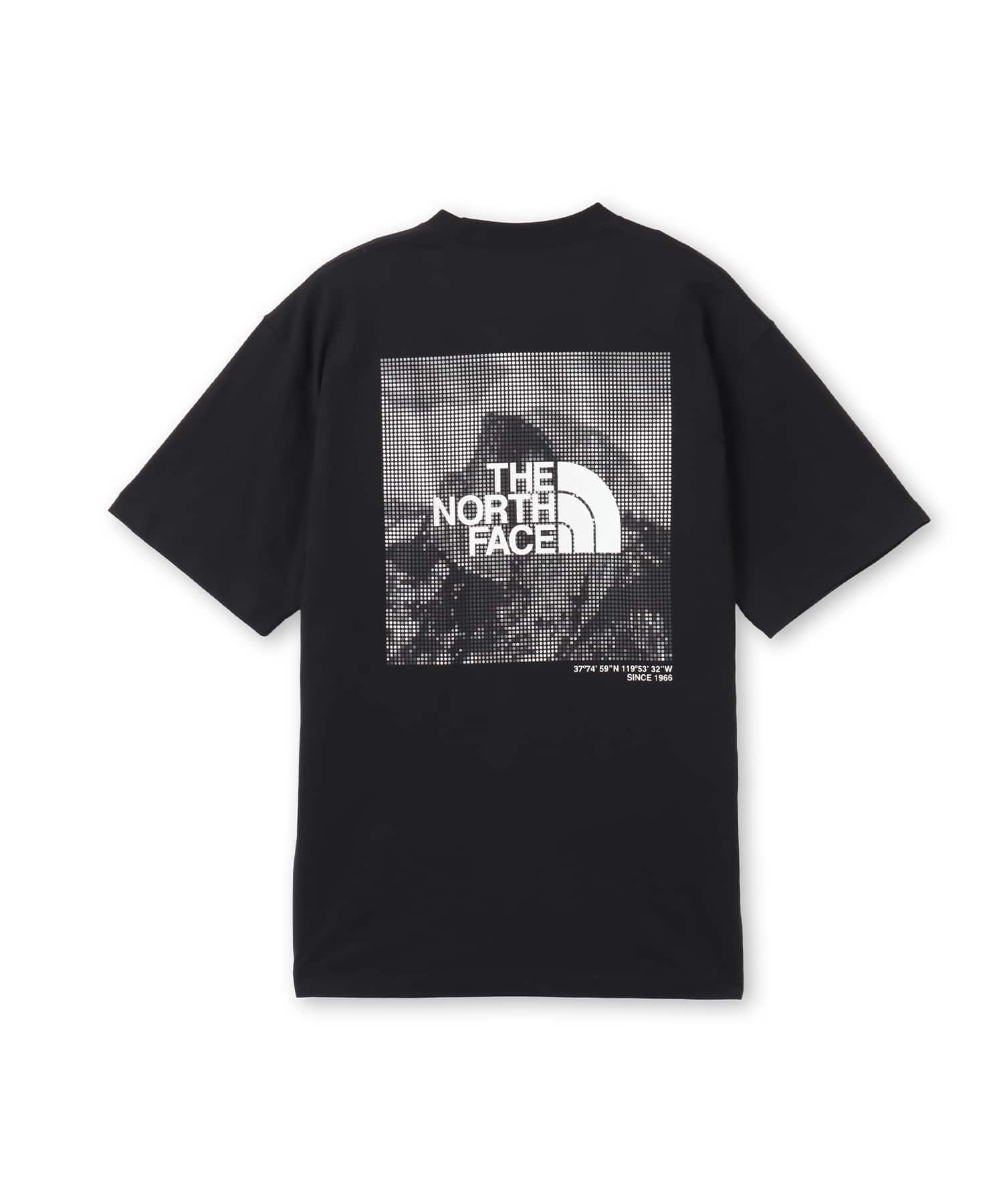 THE NORTH FACE S/S Half Dome Digital Square Logo Tee ブラックの画像