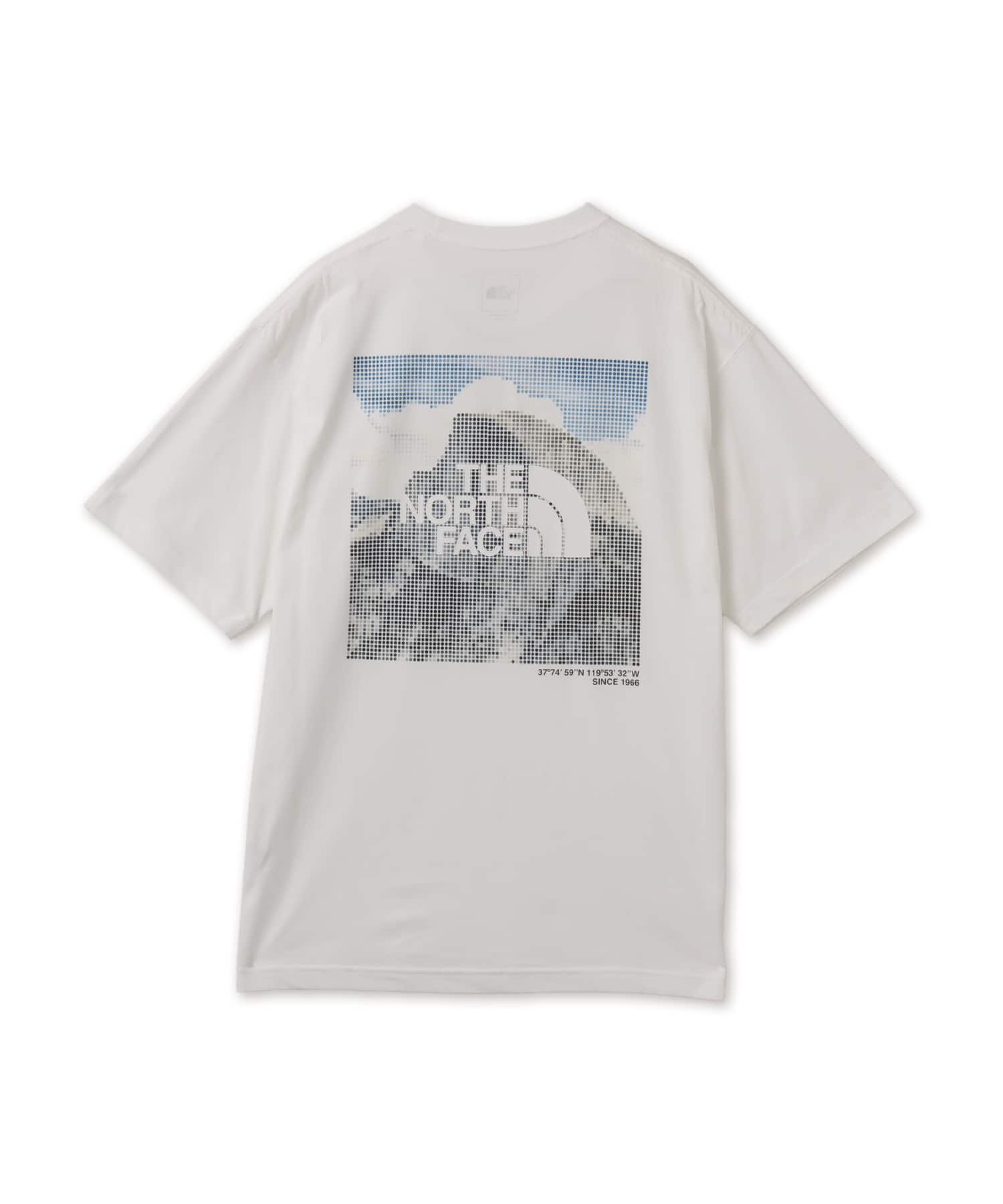 THE NORTH FACE S/S Half Dome Digital Square Logo Tee ホワイトの画像