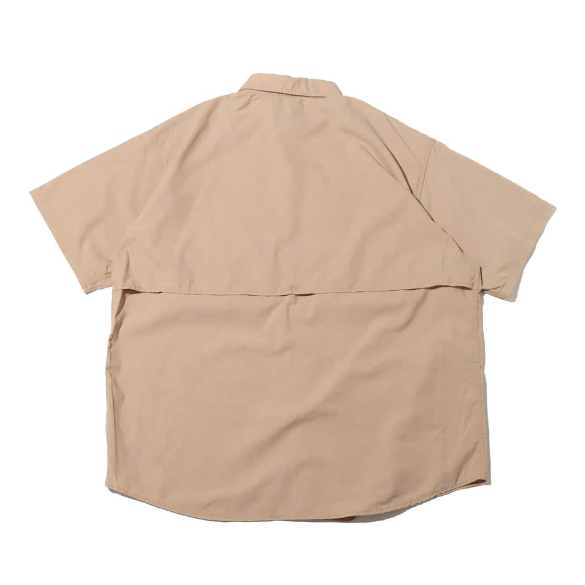 THE NORTH FACE PURPLE LABEL Polyester Linen Field H/S Shirt Beige