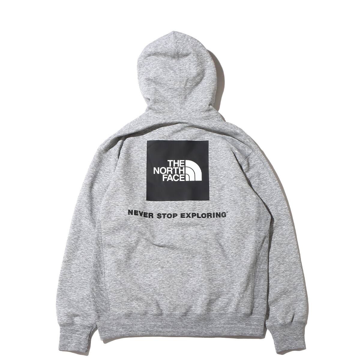 THE NORTH FACE BACK SPUARE LOGO HOODIE ミックスグレー 22FW-Iの画像