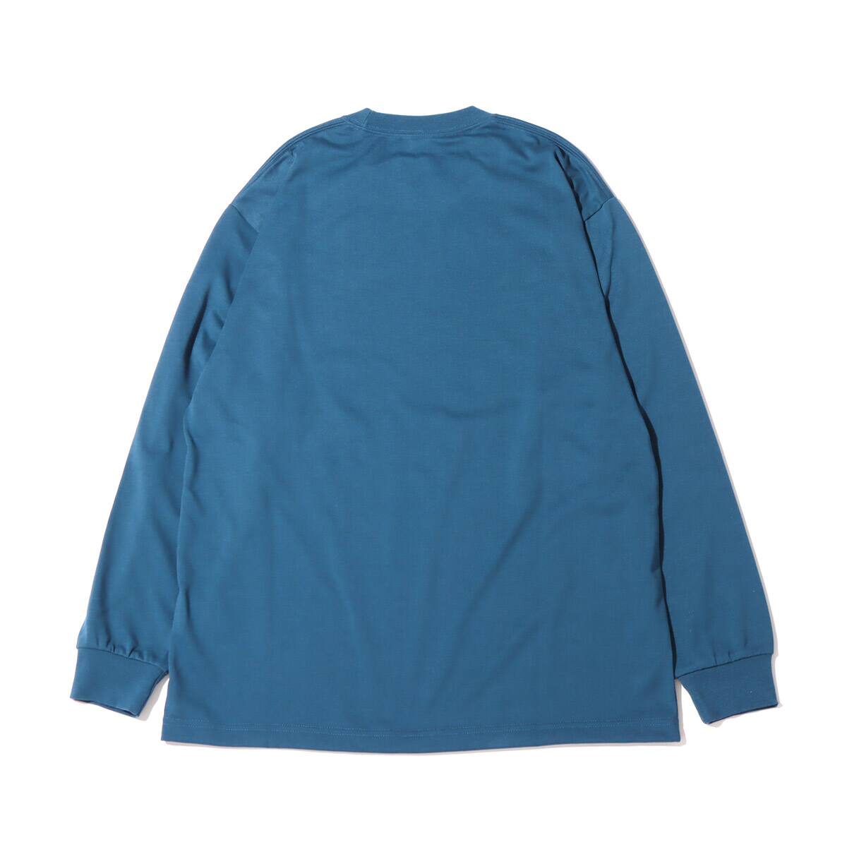 THE NORTH FACE L/S DIGITAL LOGO TEE モントレーブルー 21FW-I
