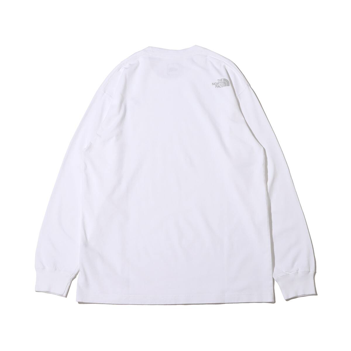 THE NORTH FACE L/S FLOWER LOGO TEE ホワイト 23FW-I