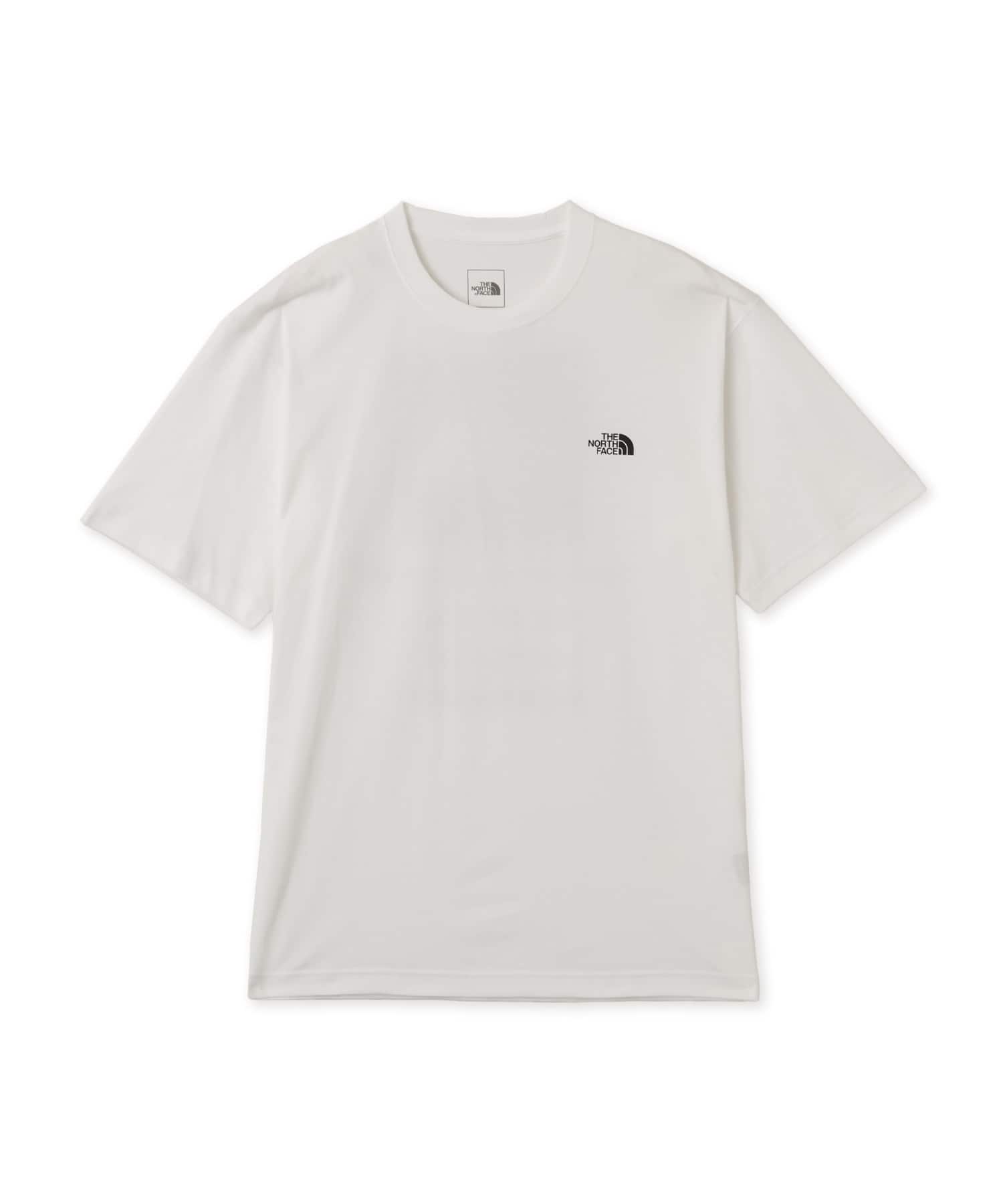 THE NORTH FACE S/S HALF DOME SQUARE LOGO TEE ホワイトの画像