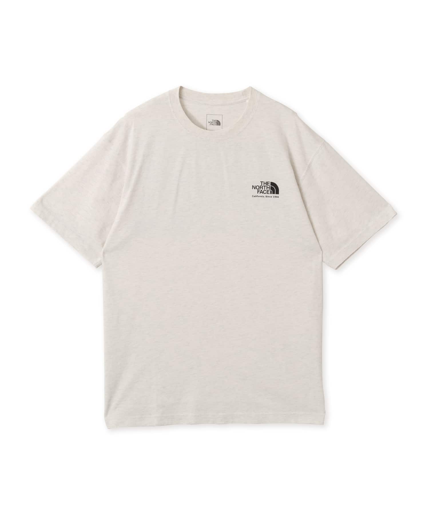 THE NORTH FACE S/S WASHED HISTORICAL LOGO TEE WMIXグレーの画像