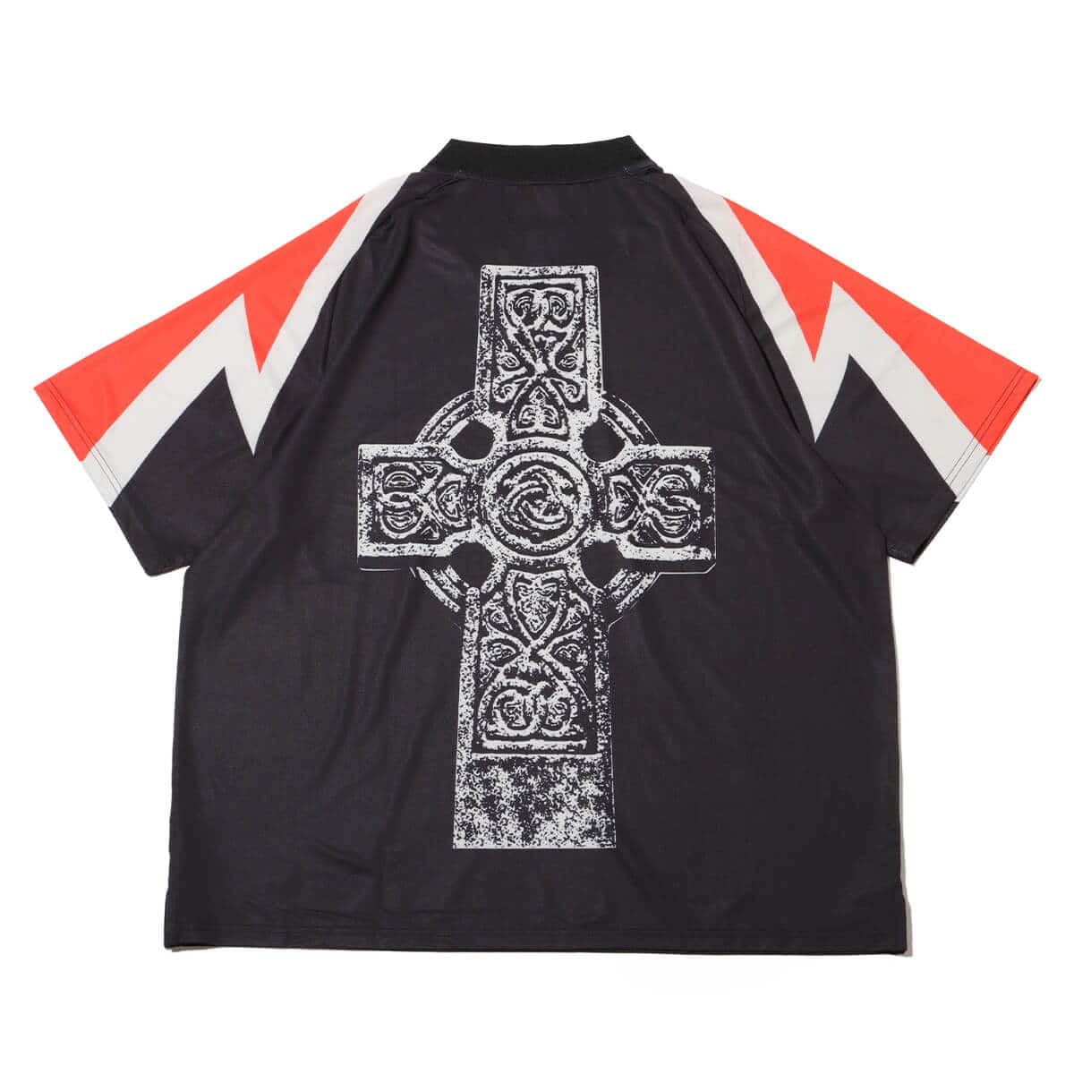 PLEASURES MIND SOCCER JERSEY BLACKの画像