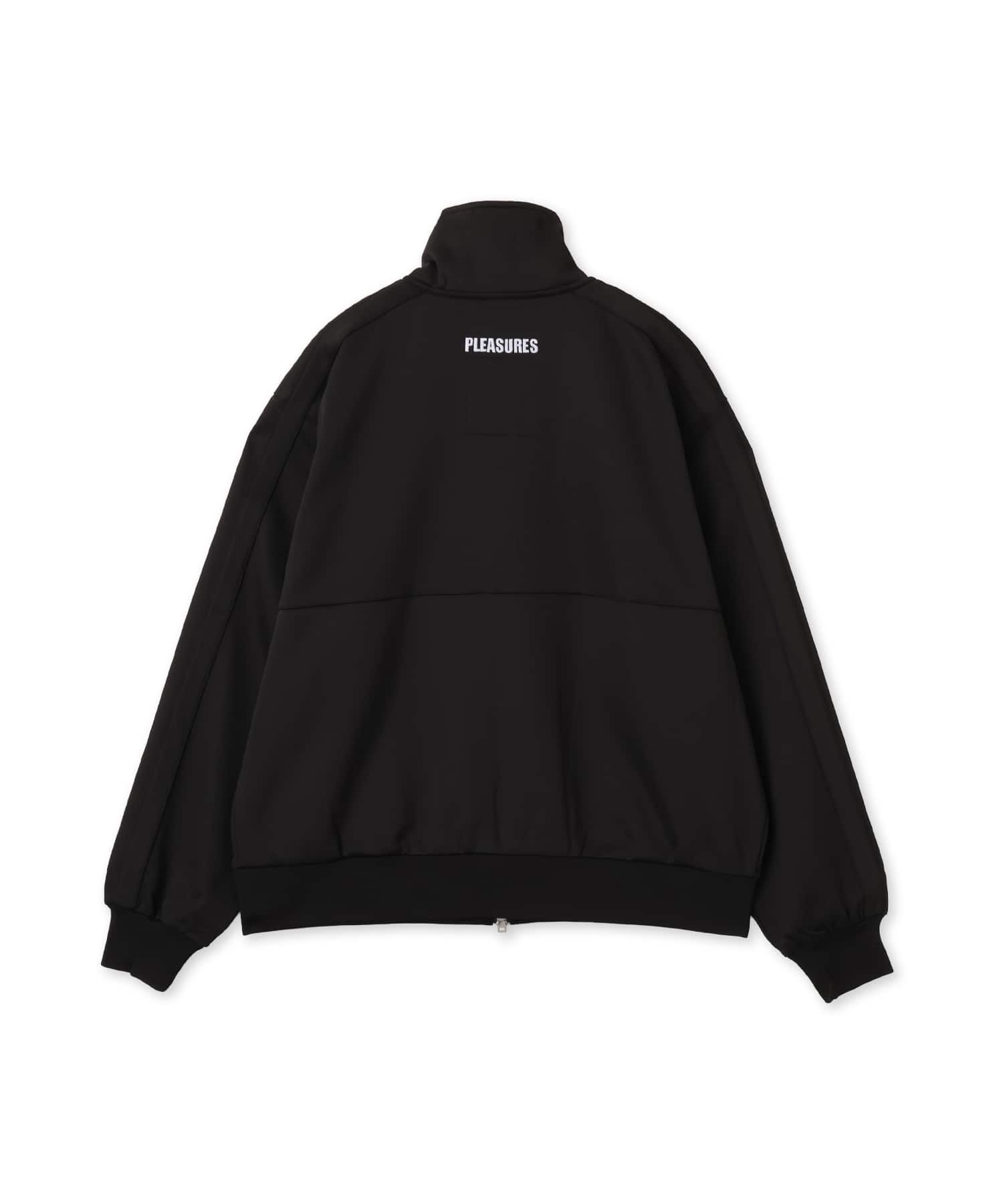 PLEASURES x OASIS FOREVER TRACK JACKET BLACKの画像