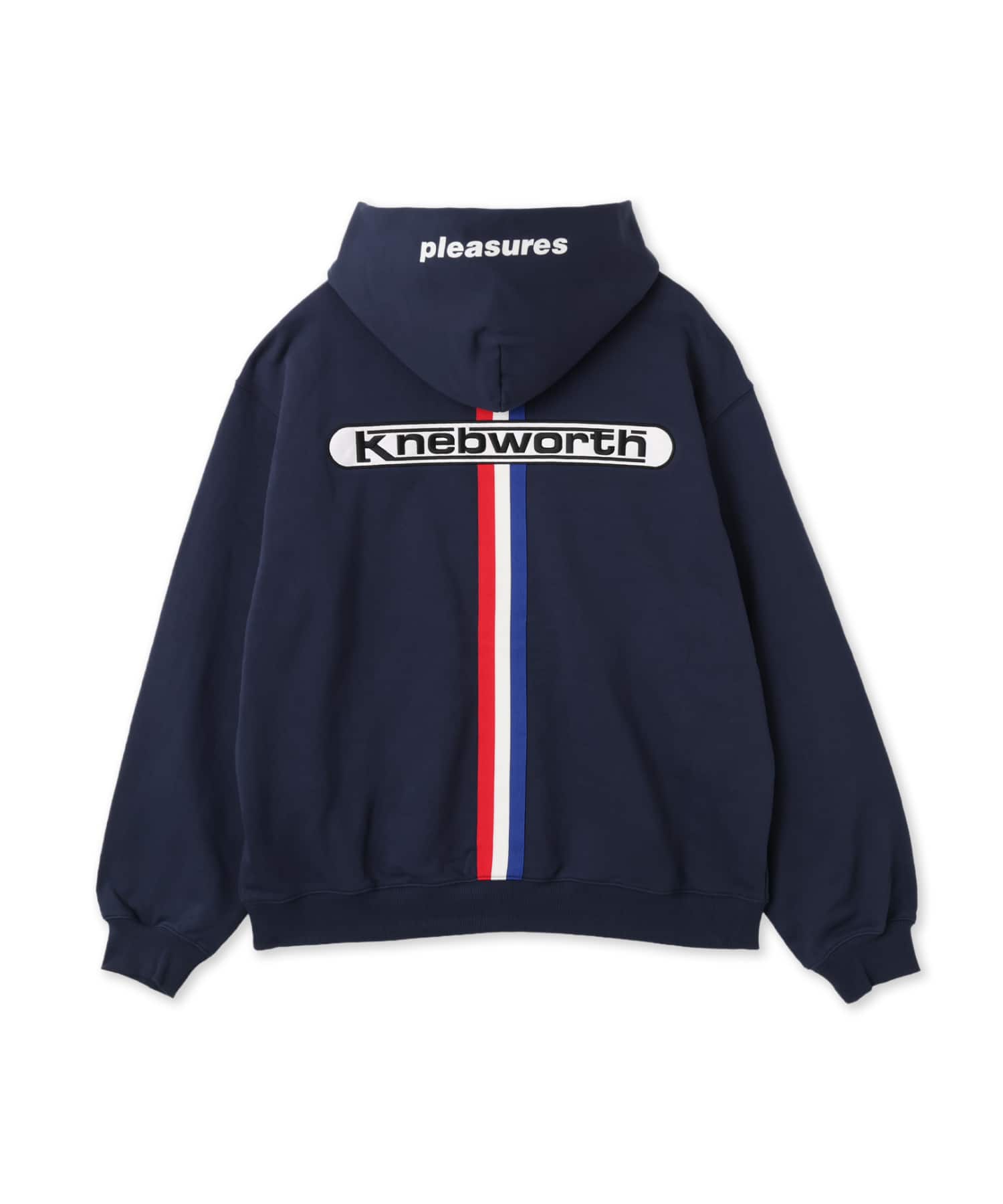 PLEASURES x OASIS KNEBWORTH HOODIE NAVYの画像