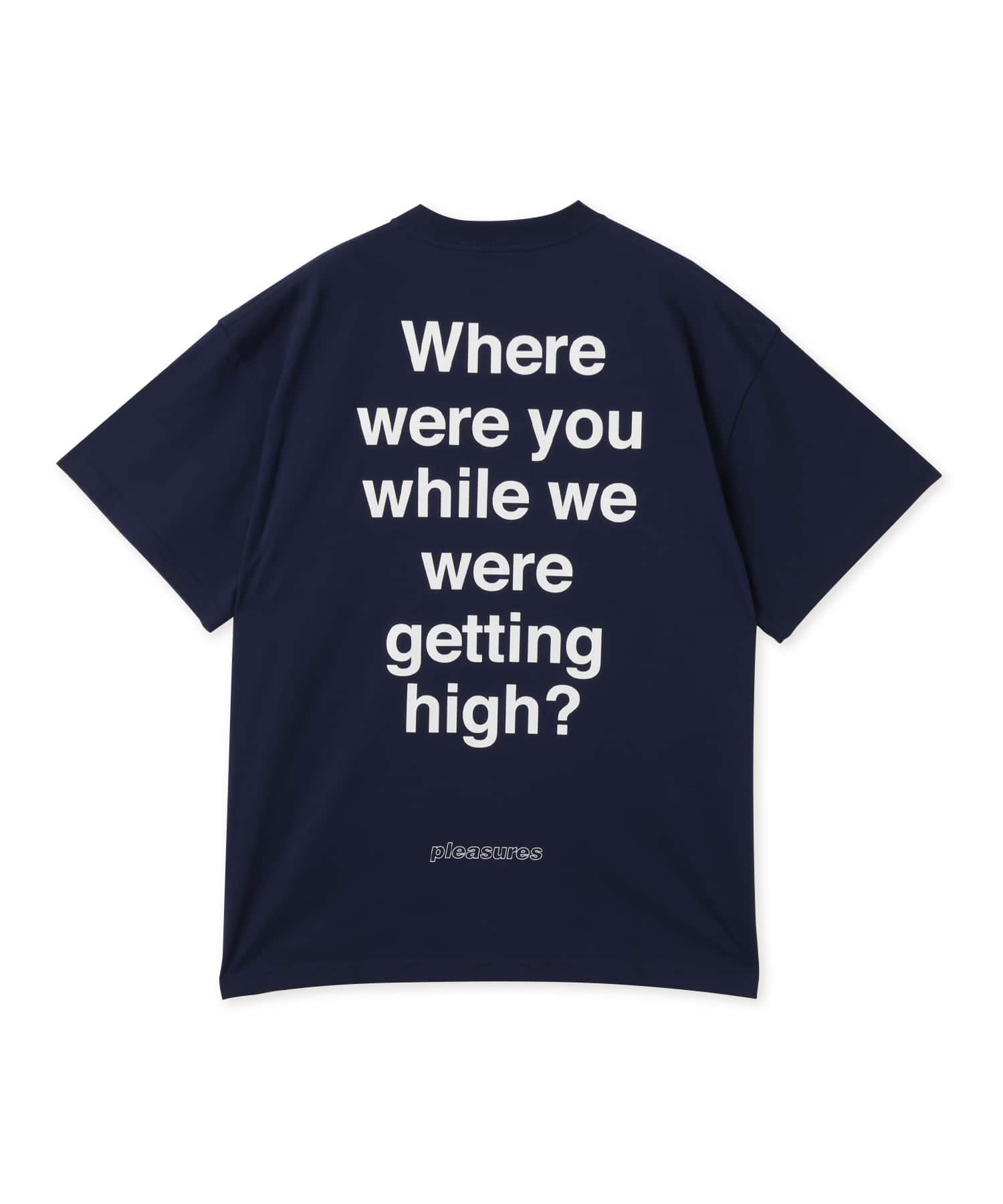 PLEASURES x OASIS QUESTION MARK T-SHIRT NAVYの画像