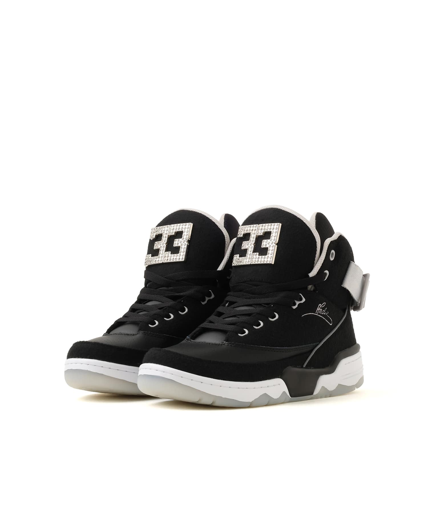 EWING 33 HI x ANDRE THE GIANT BLACK/GREYの画像