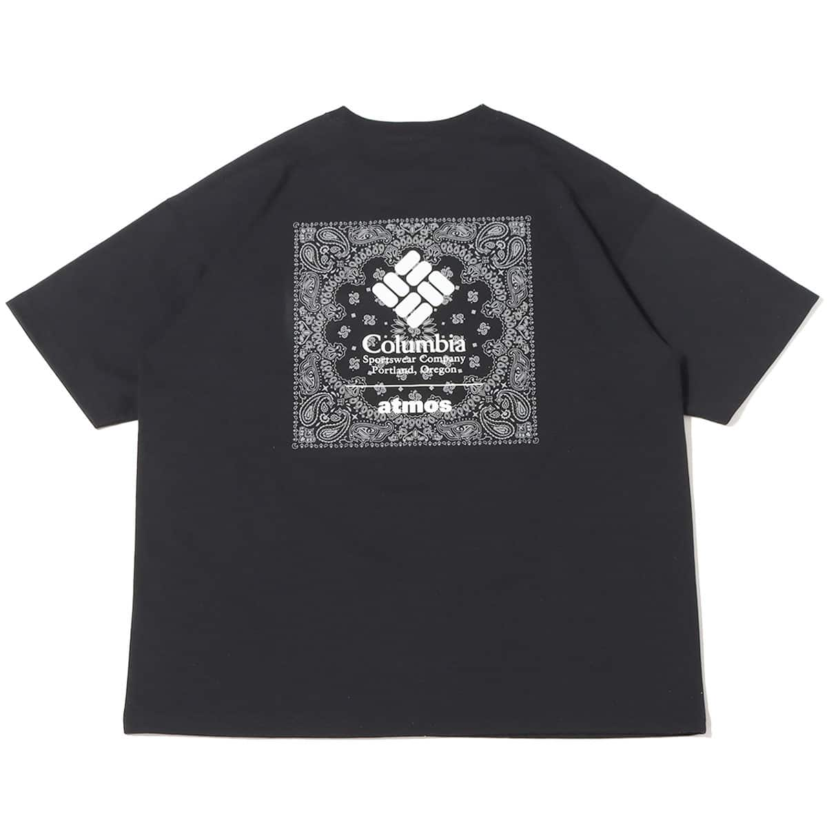 Columbia × atmos ROAR BROOK GRAPHIC SS TEE BlackBandana Print 23SU-S