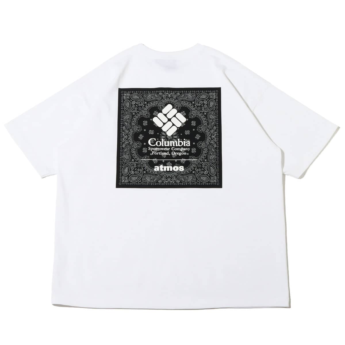 Columbia × atmos ROAR BROOK GRAPHIC SS TEE WhiteBandana Print