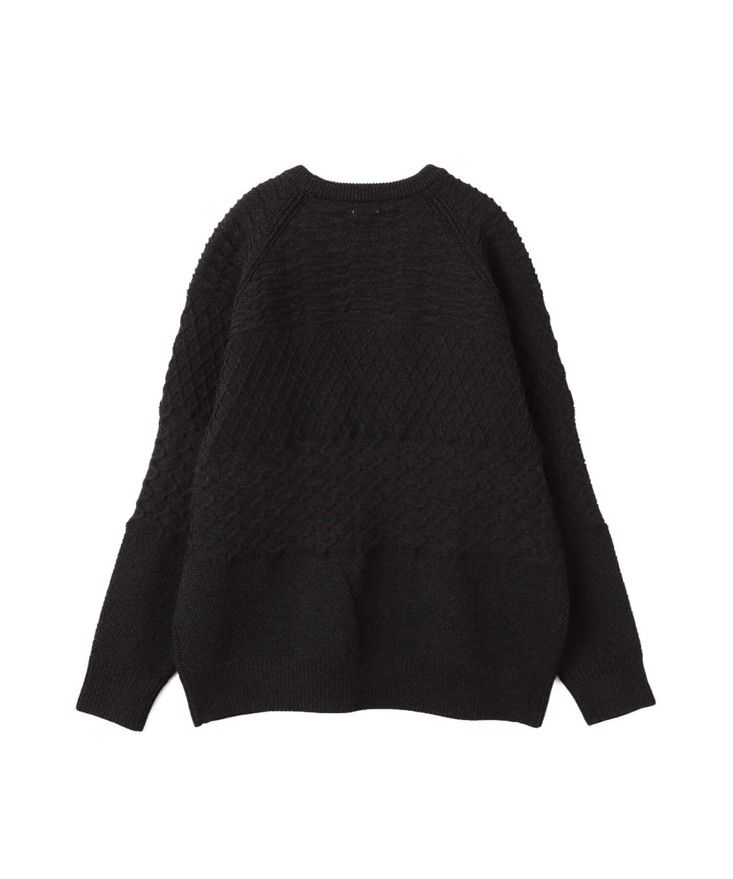 nanamica Crew Neck Sweater Blackの画像