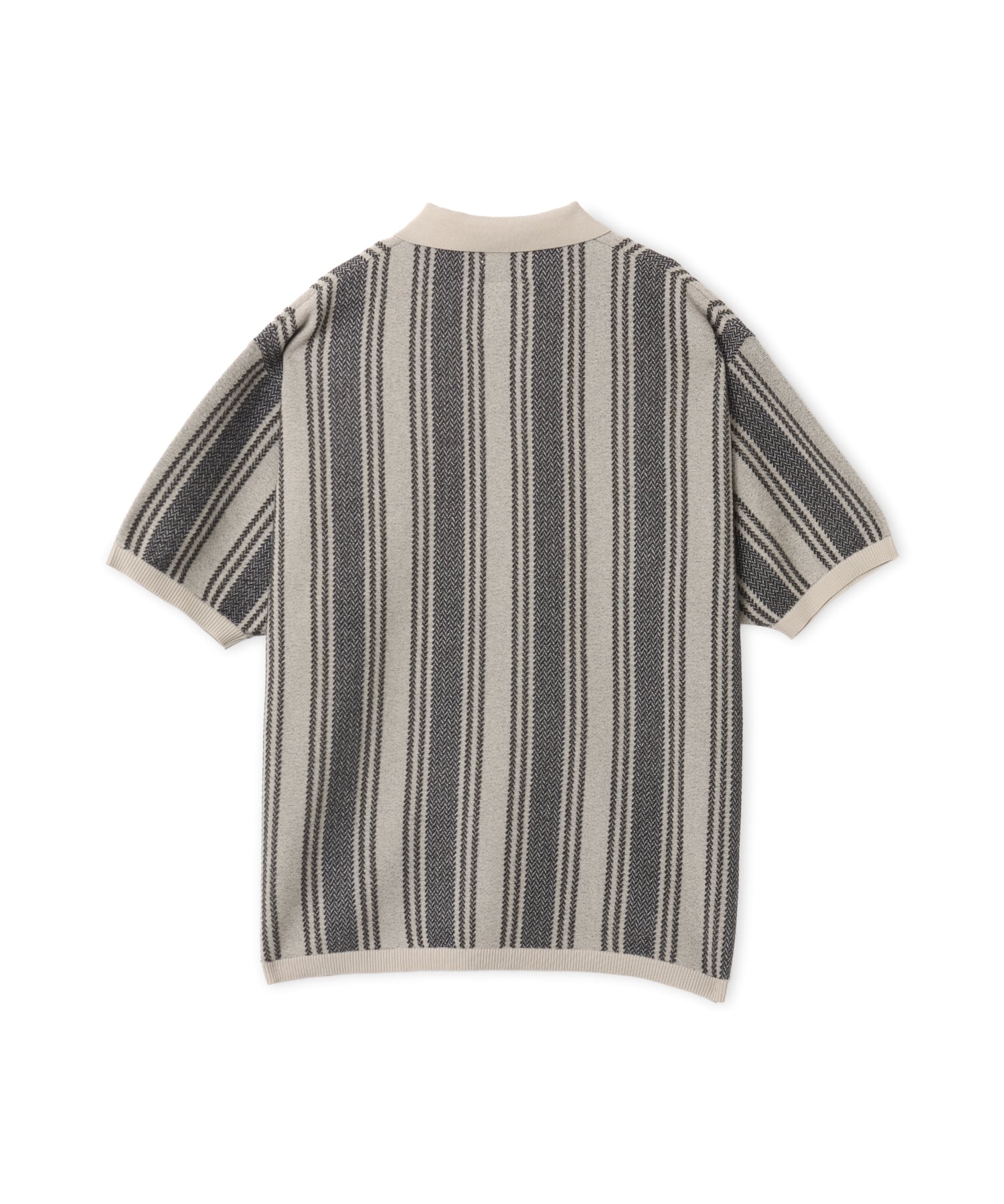 nanamica Knit Polo Sweater Charcoalの画像