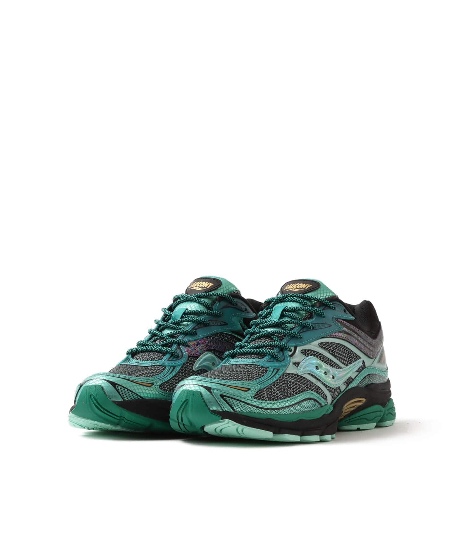 Saucony Progrid Omni 9 GREEN GLOWAの画像